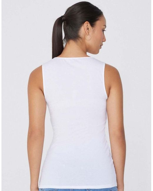 Tezenis White Camisole With Wide Straps