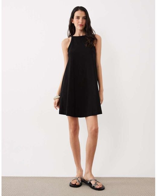 ASOS Black Mini Trapeze Dress