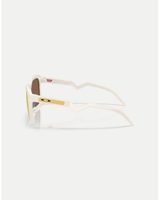 Oakley Metallic Hstn Sq Square Polarised Sunglasses With Mirrored Lens