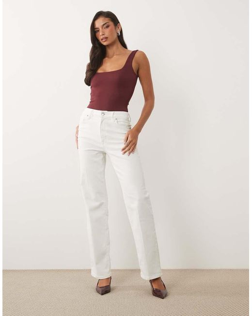 GOOD AMERICAN Red Sculpting Modern Tank Bodysuit