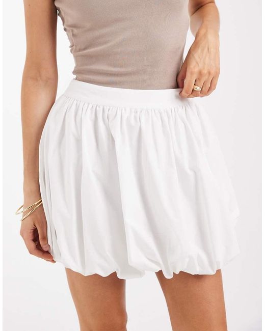 ASOS White Bubble Mini Skirt