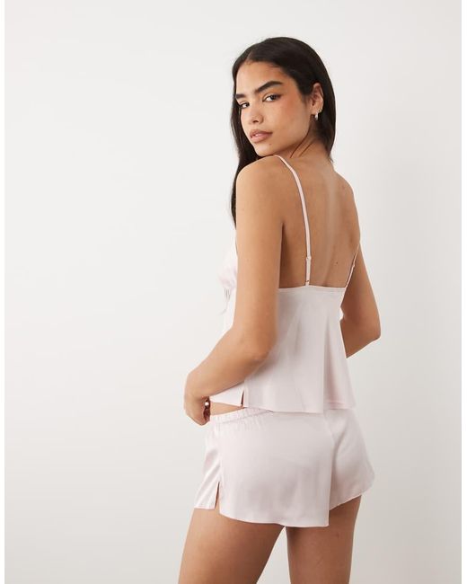 Boux Avenue Pink Kaya Satin Cami Set