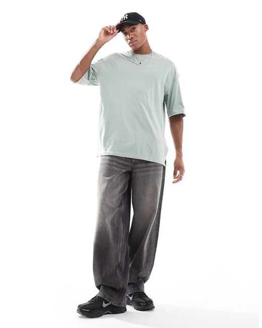 Jack & Jones Gray Super Oversized T-shirt for men