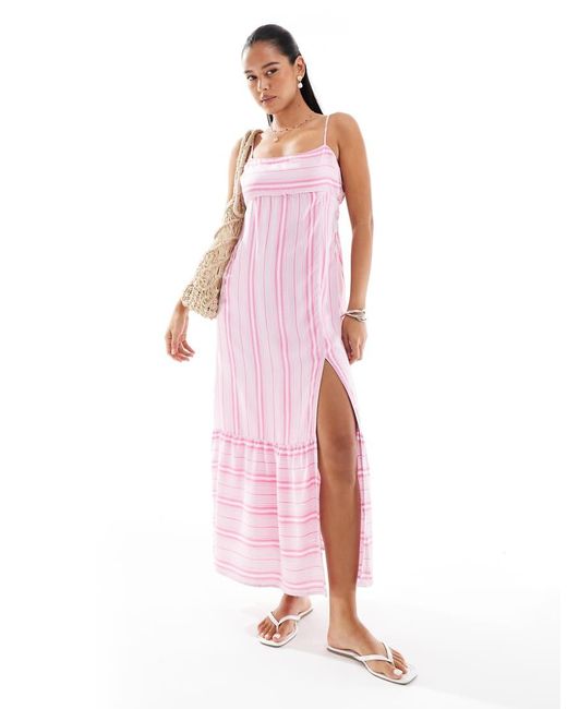 Hollister Pink Babydoll Maxi Dress