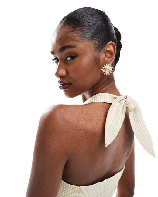 Miss Selfridge White Tailored Halter Top Co-ord