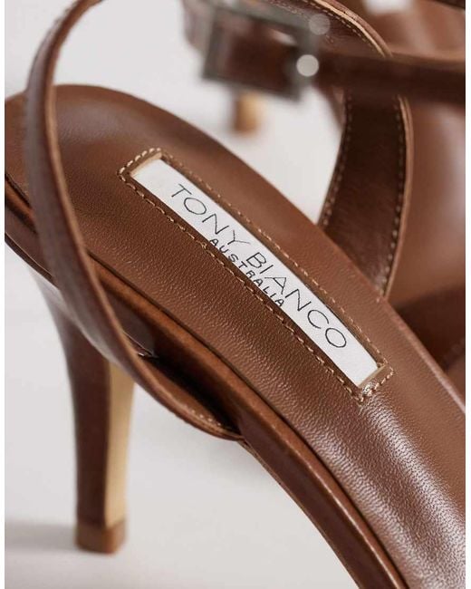 Tony Bianco White Bless Heeled Sandals