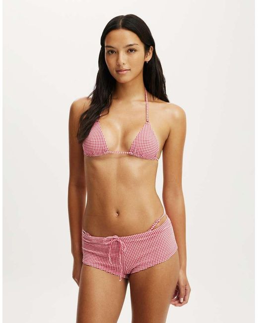 Cotton On Natural Tie Front Micro Boyshort