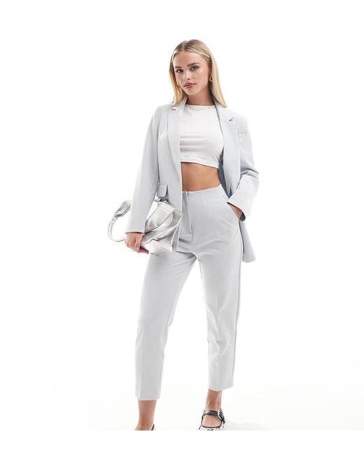 Miss Selfridge White High Waist Cigarette Trouser