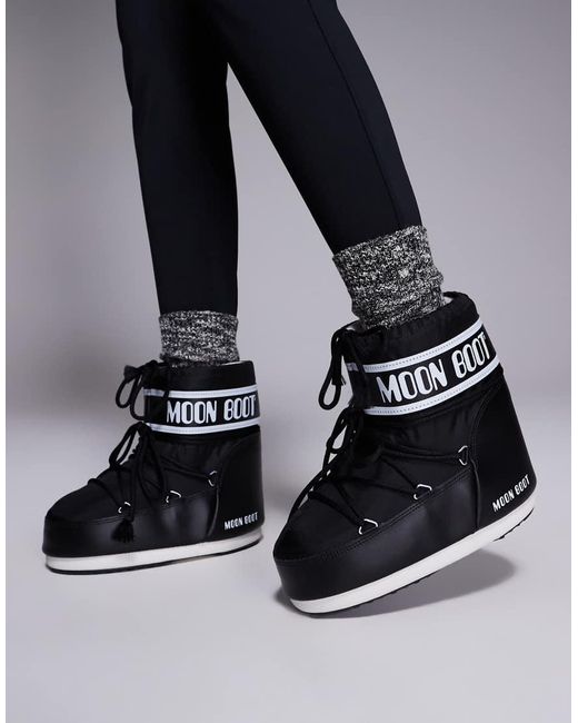 Moon Boot Black Moonboot Icon Low Boots