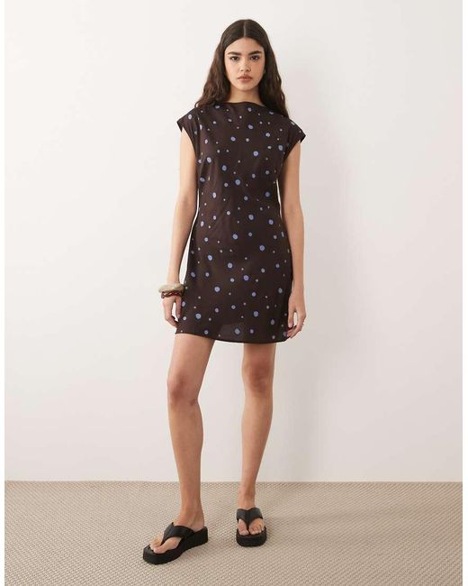 ASOS Multicolor High Neck Mini Dress