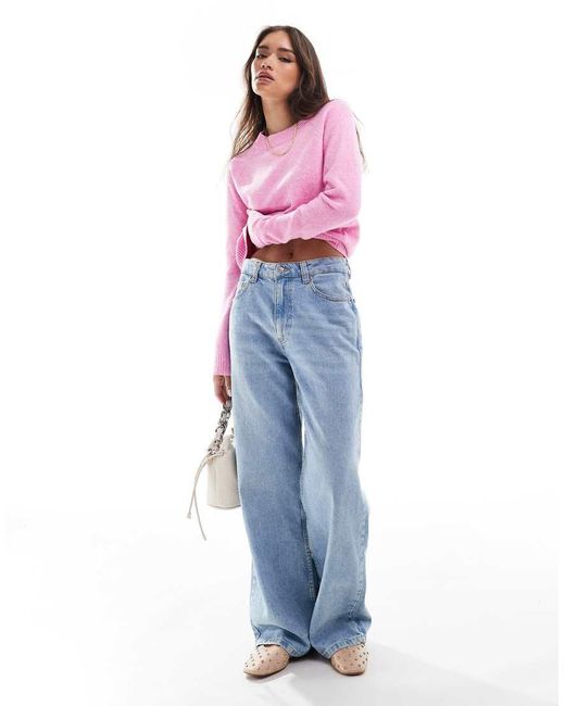 Vero Moda Pink Round Neck Knitted Jumper