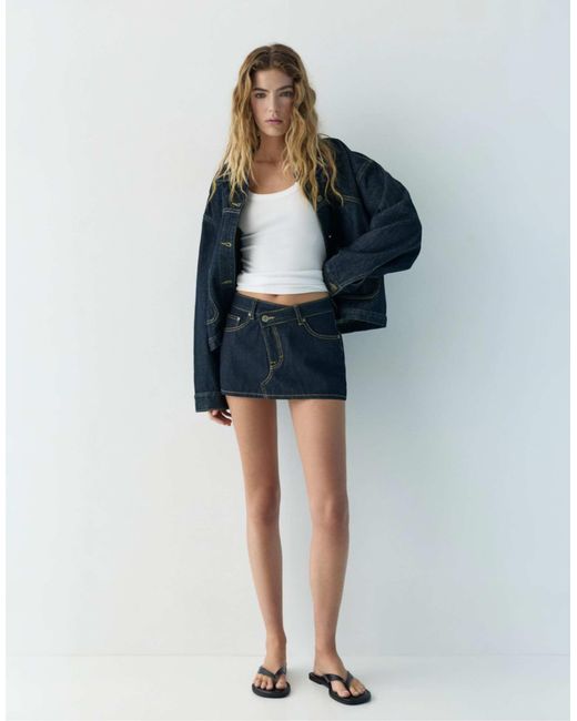 Pull&Bear Blue – jeans-skort