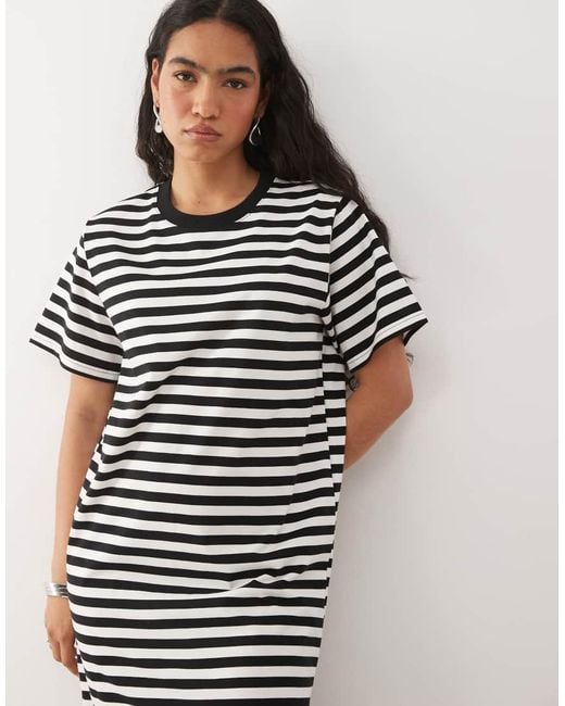 Noisy May White Midi T-shirt Dress