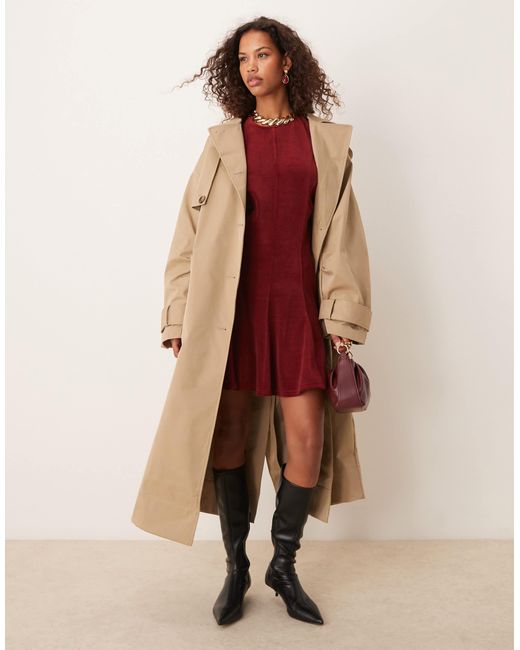 ASOS Red – minikleid aus dickem cord