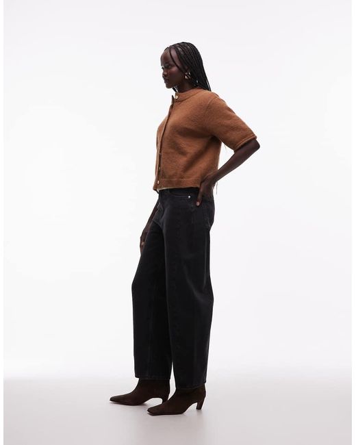 ARKET Black Barrel Shaped Jeans