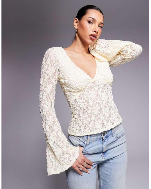 Top Color Latticello di ASOS in Gray