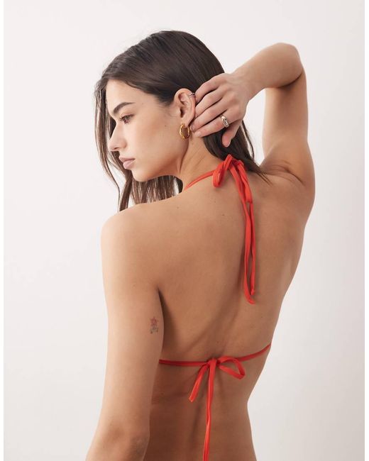 Dippin' Daisy's Brown Bonjour Triangle Bikini Top