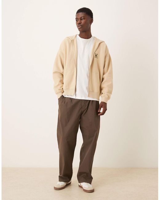 Abercrombie & Fitch – kapuzenjacke in Natural für Herren