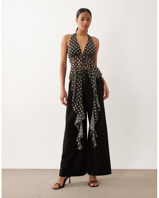 ASOS Natural Asymetric Split From Halter
