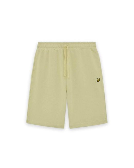 Lyle & Scott Green Mid Bottoms Sweat Short for men