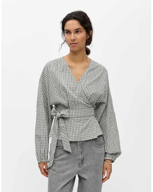 Camisa En Cloud Dancer-Gris Object de color Gray