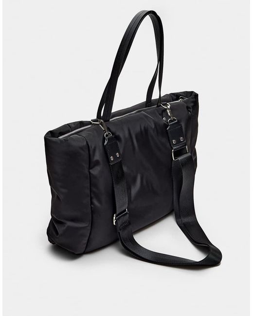 Borsa Shopping Nera di Stradivarius in Black