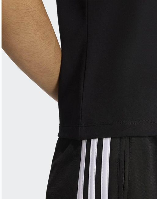 Adidas Originals Blue 3 Stripes Slim Tee