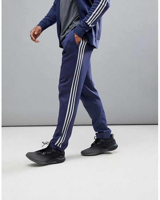 adidas Athletics Knitted Joggers In Navy Cf2494 in Blue for Men - Lyst