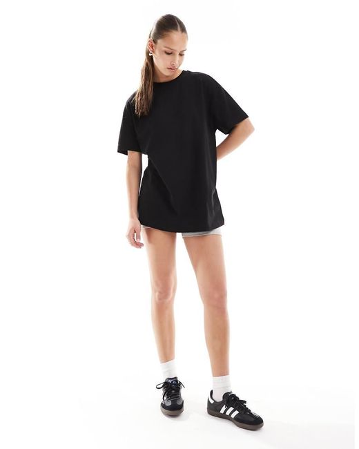 New Look Black Plain Oversized Tee