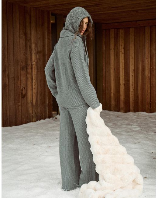 4th & Reckless Gray – gerippter strickpullover