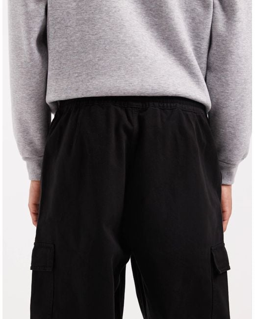ASOS – schmal zulaufende schlupf-cargohose in Gray für Herren