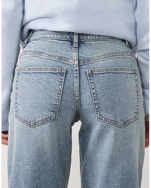 Miss Selfridge Blue Straight Leg Jeans