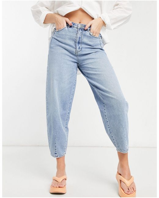 Jeans extra larghi a vita alta chiaro di Pimkie in Blu | Lyst