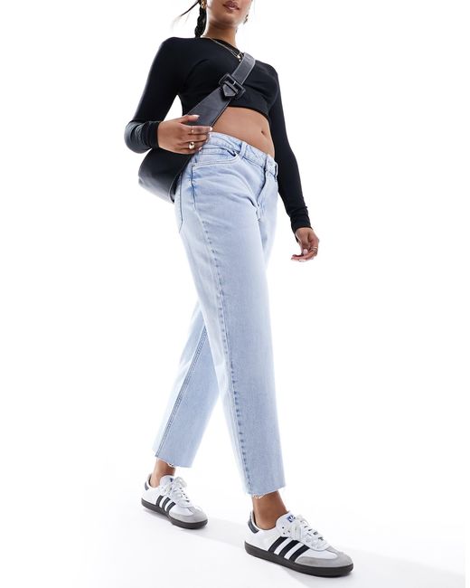 Pimkie High Waisted Straight Leg Jeans in Blue Lyst Australia