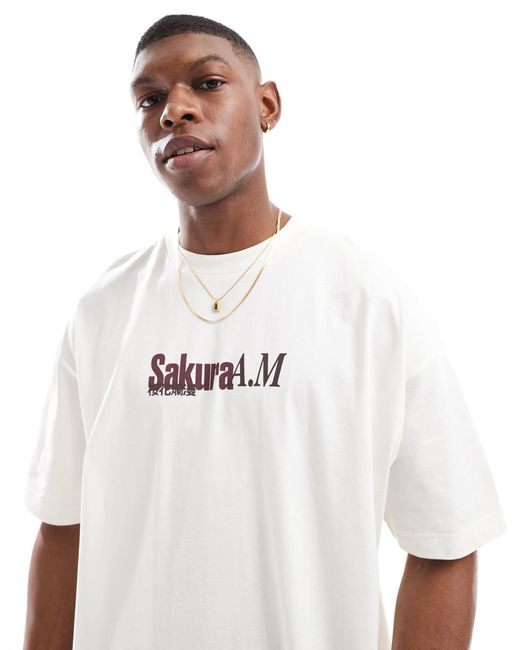 ASOS – oversize-t-shirt in White für Herren