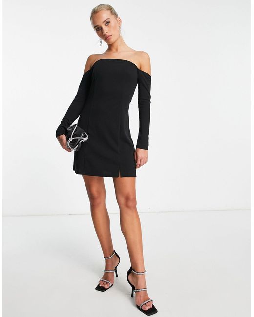 river island black bardot