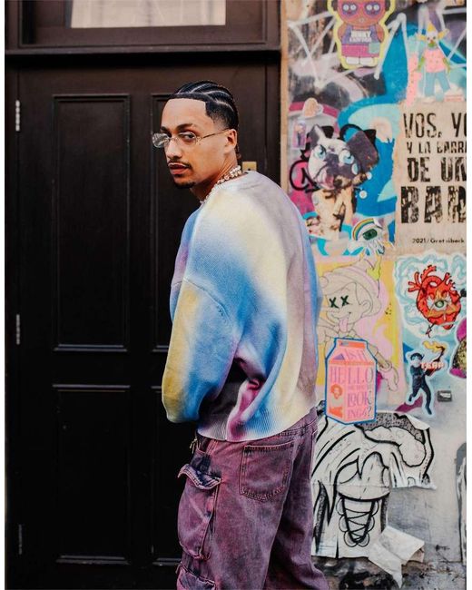 Labelrail X Olibrom Tie Dye baggy Fit Sweatshirt in Black for Men Lyst UK