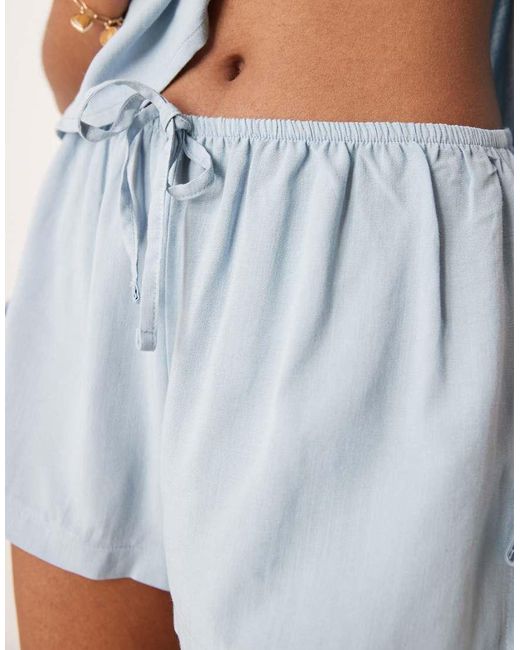 Pantaloncini Con Laccetti Laterali di ASOS in Blue