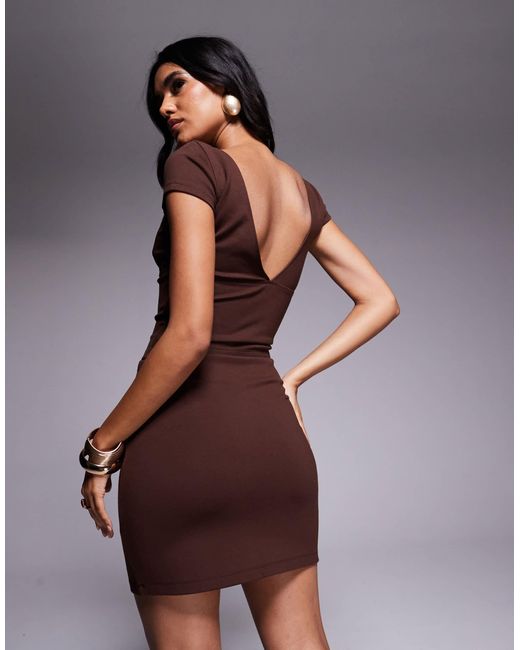 ASOS Purple – ponte-minirock