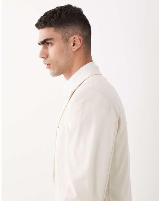 ASOS Natural Slim Suit Jacket for men