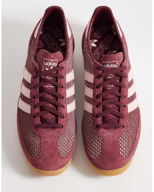 Adidas Originals Purple Sl 72 Woven Crochet Trainers