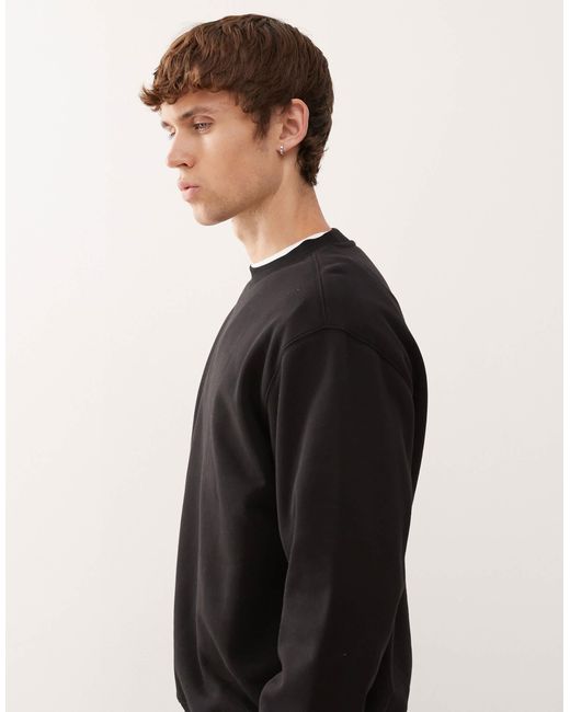 Sweat classique Weekday pour homme en coloris Black