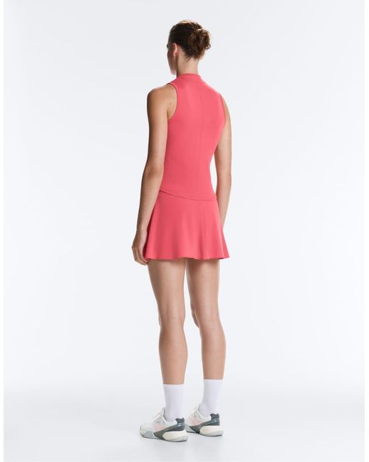 Oysho Pink Sleeveless Half-zip T-shirt