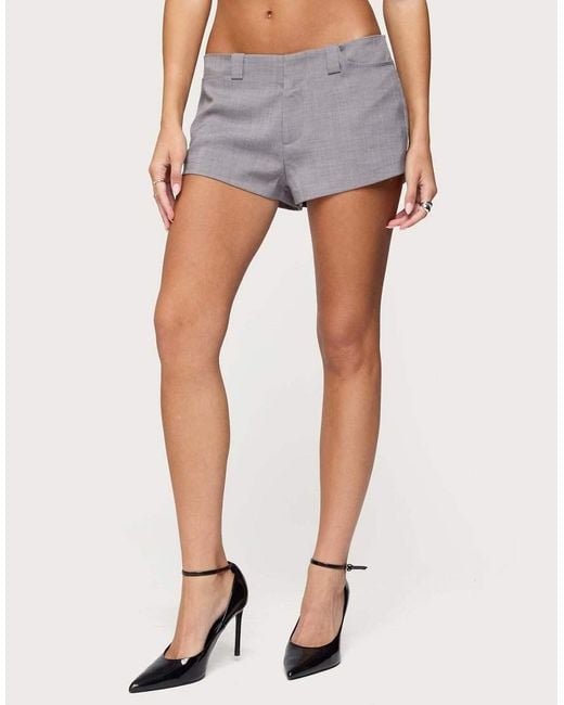 Edikted Blue Roshelle Tailored Shorts