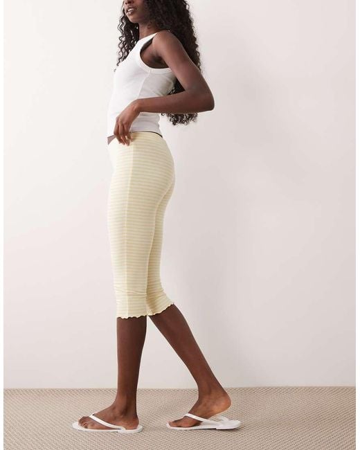 Miss Selfridge Natural Capri Trouser Co-ord