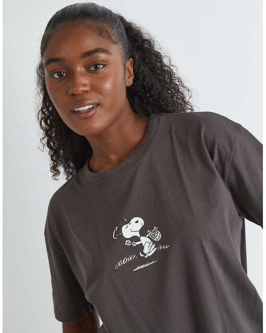 Skinnydip London Gray London Snoopy Have A Nice Day T-Shirt
