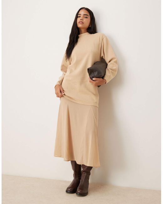 ASOS Natural – superweiches 2-in-1-maxikleid