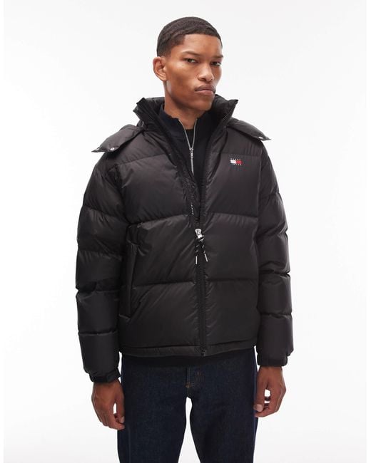 Tommy Hilfiger – alaska – daunen-steppjacke in Black für Herren
