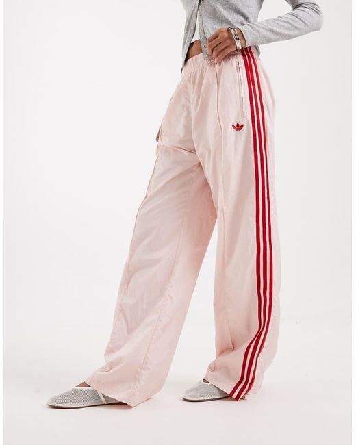 Adidas Originals Pink Firebird Loose Nylon Track Pants