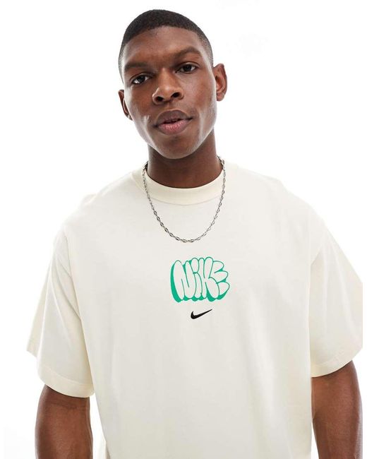 Nike Green Solo Swoosh Graphic T-Shirt for men